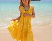 Girls Dress, Twirl in Yellow, by SunLoveShirts