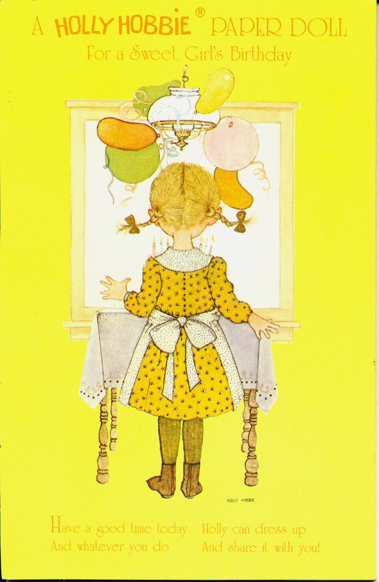 1969 Uncut Paper Doll Holly Hobbie American Greeting Card | Etsy | Holly  hobbie, Paper dolls, American greetings cards