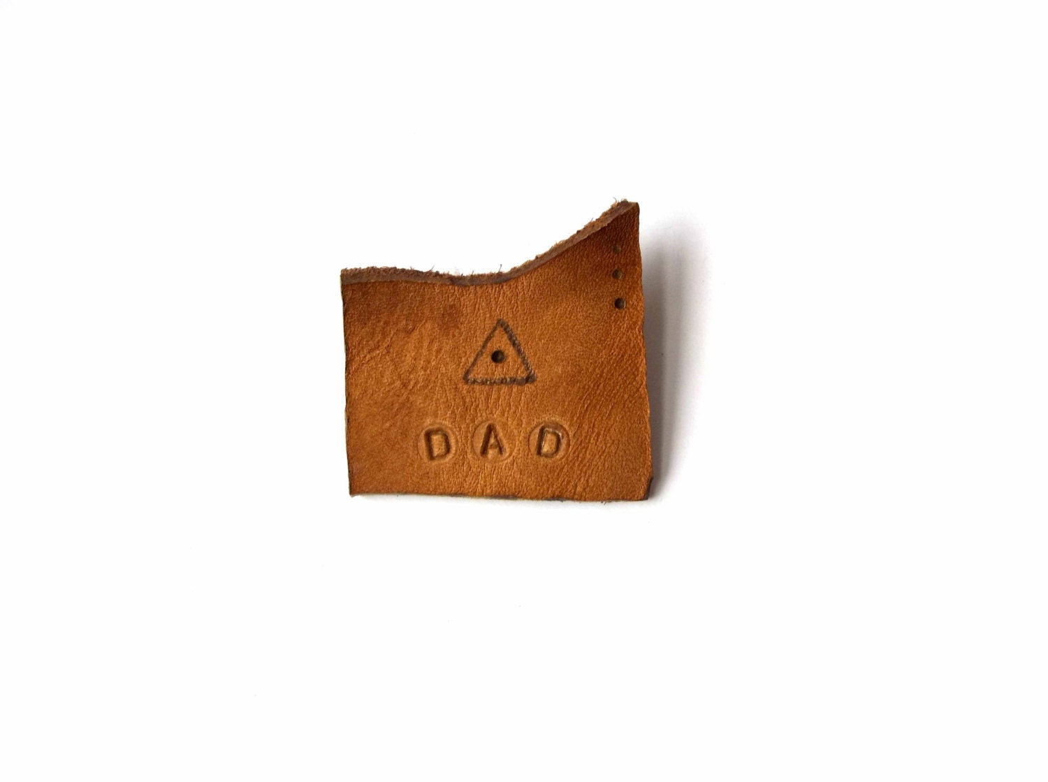 Mens Leather Accessory Fathers Day Lapel Pin
