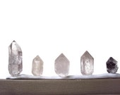 5 Tibetan Quartz Crystals, Double Terminated, Wire Wrapping Jewelry Supplies, Gemstone, Rock, Stone, Reiki, Metaphysical, Chakra - DumbBunnyDesigns