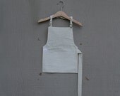 Toddler Apron - Ivory with Vines