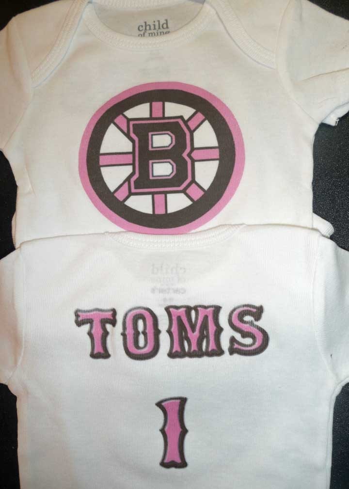 Personalized Bruins onesie for girls