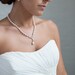 Pearl Necklace, Pearl Rhinestone Bridal Necklace, Wedding Jewelry, Pearl Bridal Jewelry, Ivory Pearls, White Pearls