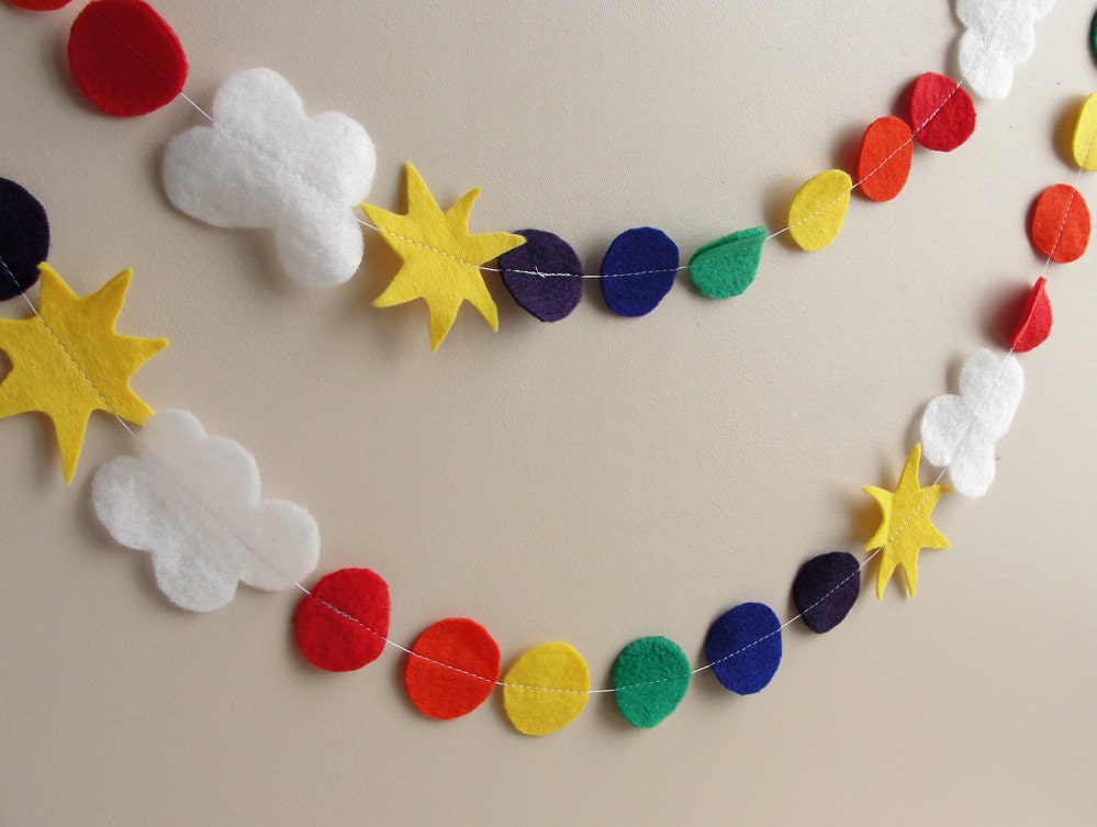 MADE TO ORDER Rainbow Party Garland Room Decor
