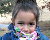 Child Teen Infinity Scarf - Happy Flowers