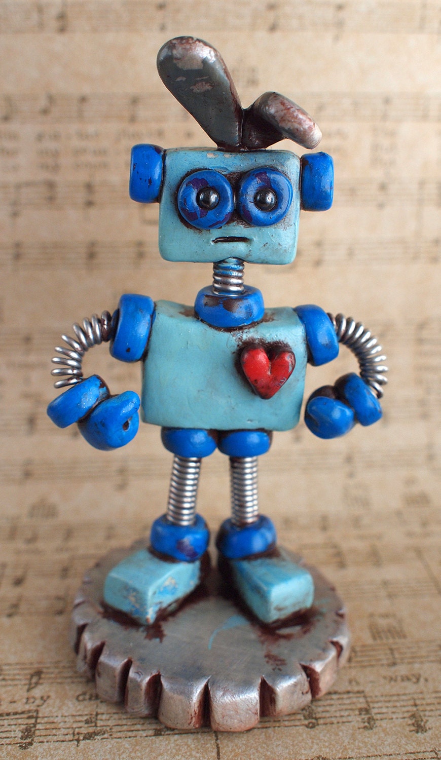 Robot Bunny Payce Shabby Chic Easter Geekery