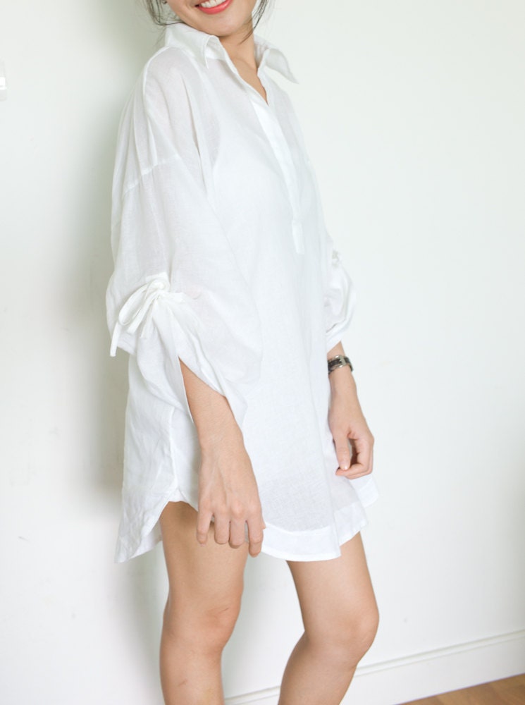 white tunic tshirt