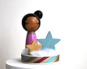 Custom Starstruck with Clouds Birthday Cake Topper
