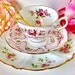The Adélaïde Vintage China Dessert Tea Stand by Le Petit Pretties - 3 Tier