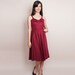 Burgundy Wine and Gold Dress - Vintage 1970s Party Dress - S