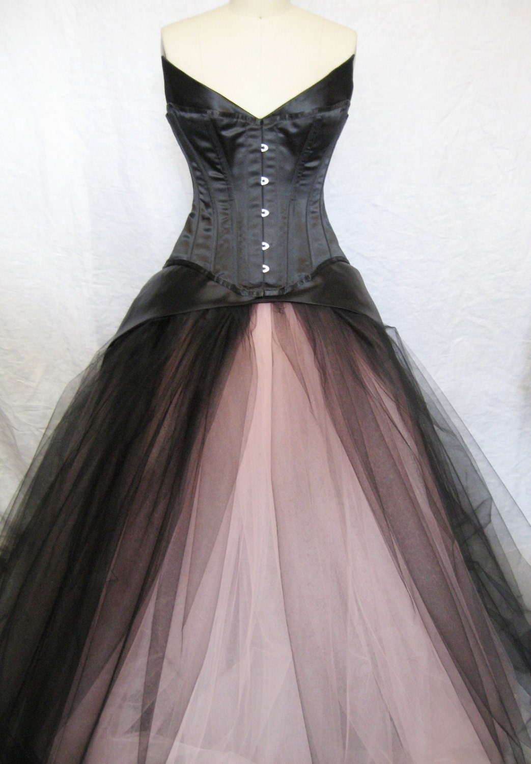 The Secret Boutique Pink and Black bridal gown