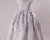 Wedding Gown Audrey Hepburn Retro Dress Tea Length Satin Bridal Dress Custom Made Plus Size