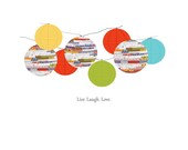 Inspirational Quote "Live Laugh Love" Art Print
