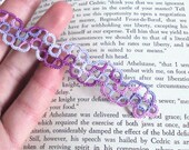 Geometric Lace Bookmark in Tatting - Chiara