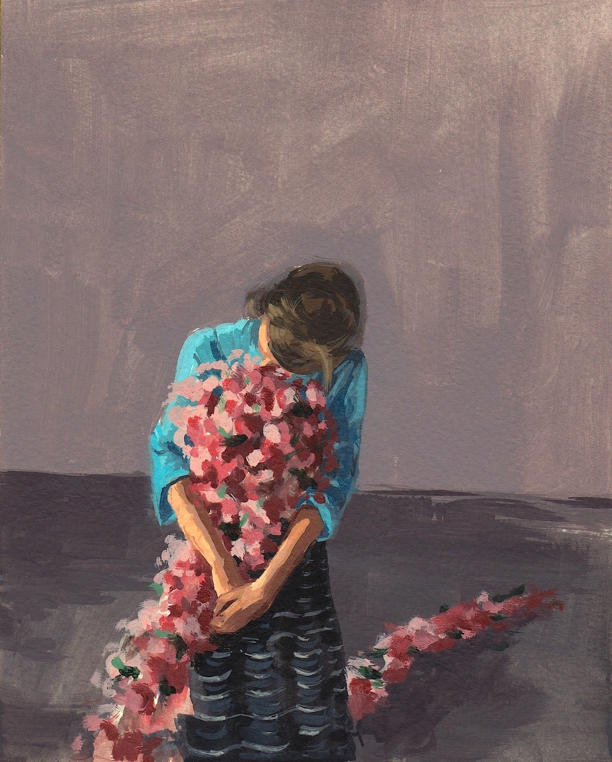 To Hold . giclee print of original acrylic painting