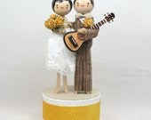 Custom Wedding Cake Topper with 1x INSTRUMENT / Music Theme