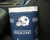 Car Trash Bag DALLAS COWBOYS NFL Licensed Fabric, Women, Men, Car Litter Bag, Auto Accessories, Auto Bag, Car Organizer