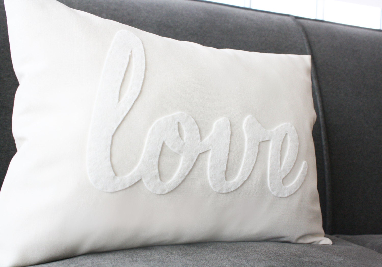 White Love PIllow