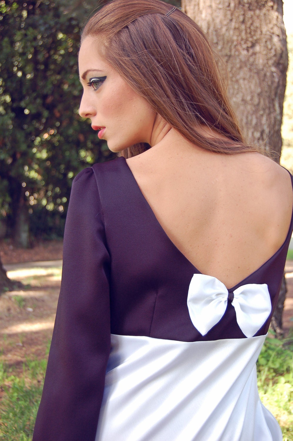 Black & White Cocktail Dresss - Spring / Summer 2013 - Optical Style 60s - A Line Dress
