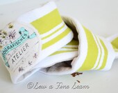 Grain Sack inspired Camera Strap Lime Green Tea Towel grain sack look