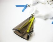 Lily necklace - Statement abstract jewelry - laser cut plexiglass