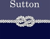 Custom Name Nautical Children's Art Print - 8 x 10 or 5 x 7