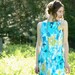 Watercolor Sundress... Great Summer Party Dress... PAINT The SKY (s/m)