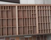 Vintage type print tray drawer, shadow box, jewelry storage to make printer drawer
