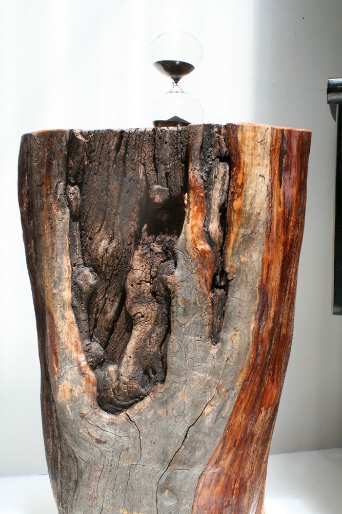 Apple Stump Pedestal Table Display Stand Bedside End Sofa