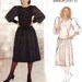 Sz 12 Vintage 1980s Vogue American Designer ADRI Sewing Pattern 1209  Drop Waisted Dress Size 12 Bust 34 UNCUT