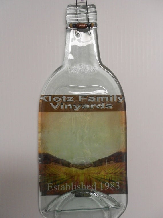 Items similar to Wedding gift / Personalized melted wine bottle cheese ...