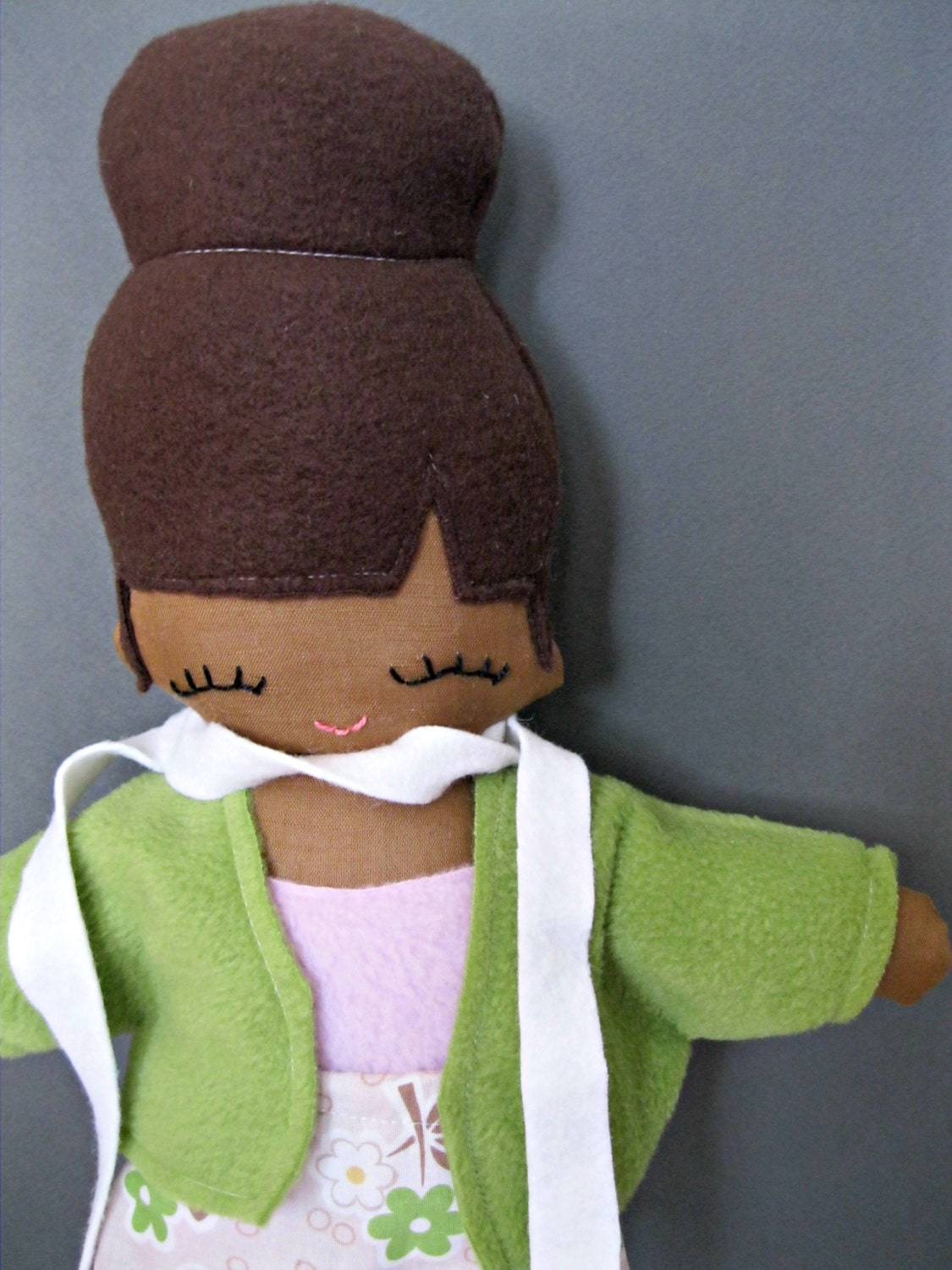 Cloth Rag Doll - Chelsea with Brown Skin