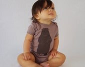 Be the Bear Organic Baby Onesie in Cinder