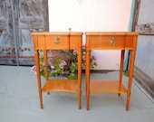 Pair of Widdicomb French Regency Nightstands in Maple (Los Angeles)