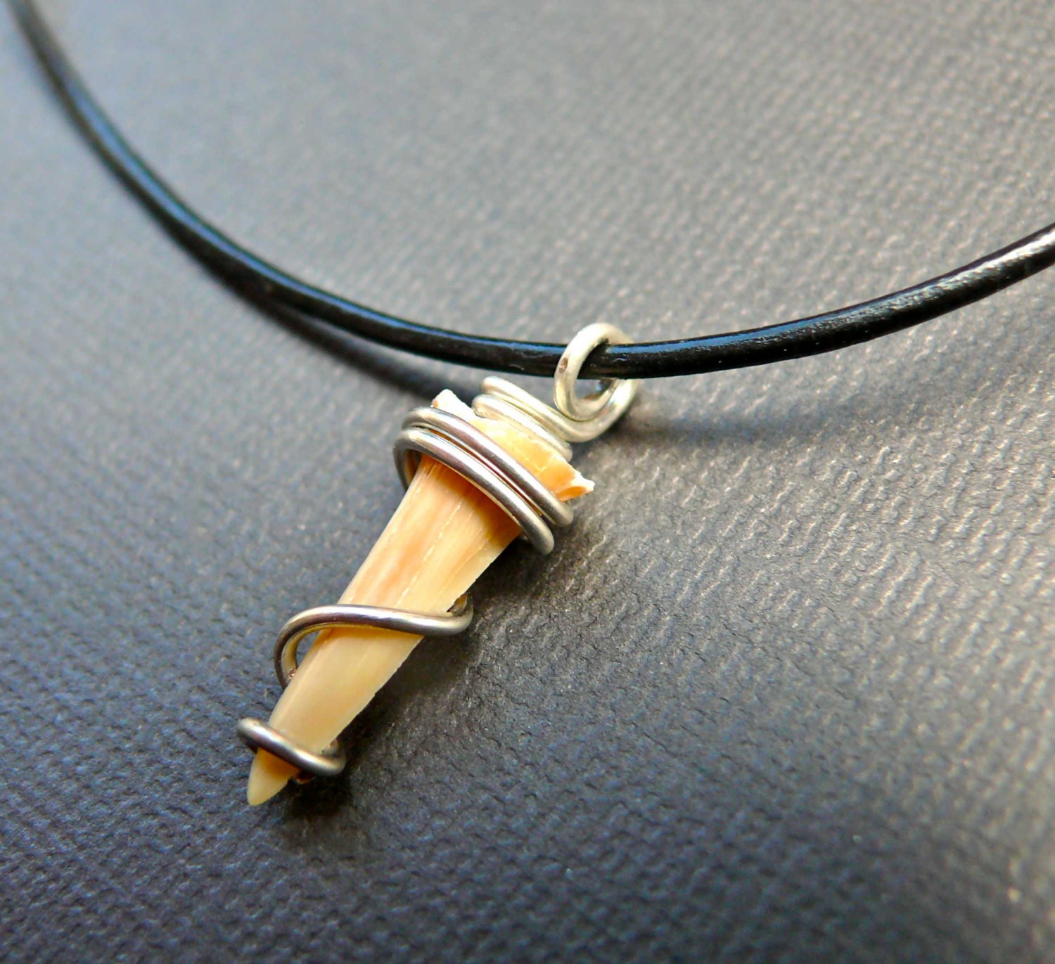 Shark Tooth Necklace Hawaiian jewelry by Mermaid Tears made in Hawaii 052