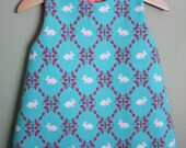 Everyday Reversible Jumper in Organic Bunny Lattice, sizes 6 months to 4T