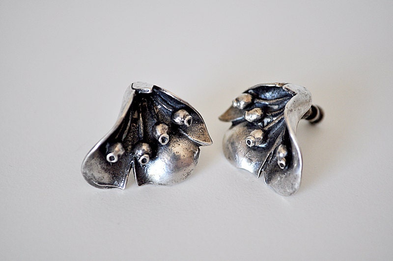 Vintage Sterling Silver Earrings