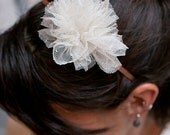 lacy poof "" upcycled lace headband