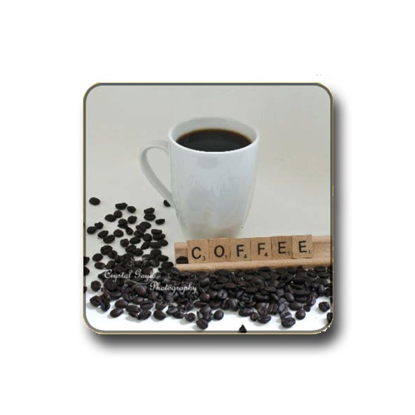 Coffee Coaster Wine Photo Fine Art Foodie Photography Housewares Giftware Set of four stocking stuffer gift for him gift under 50