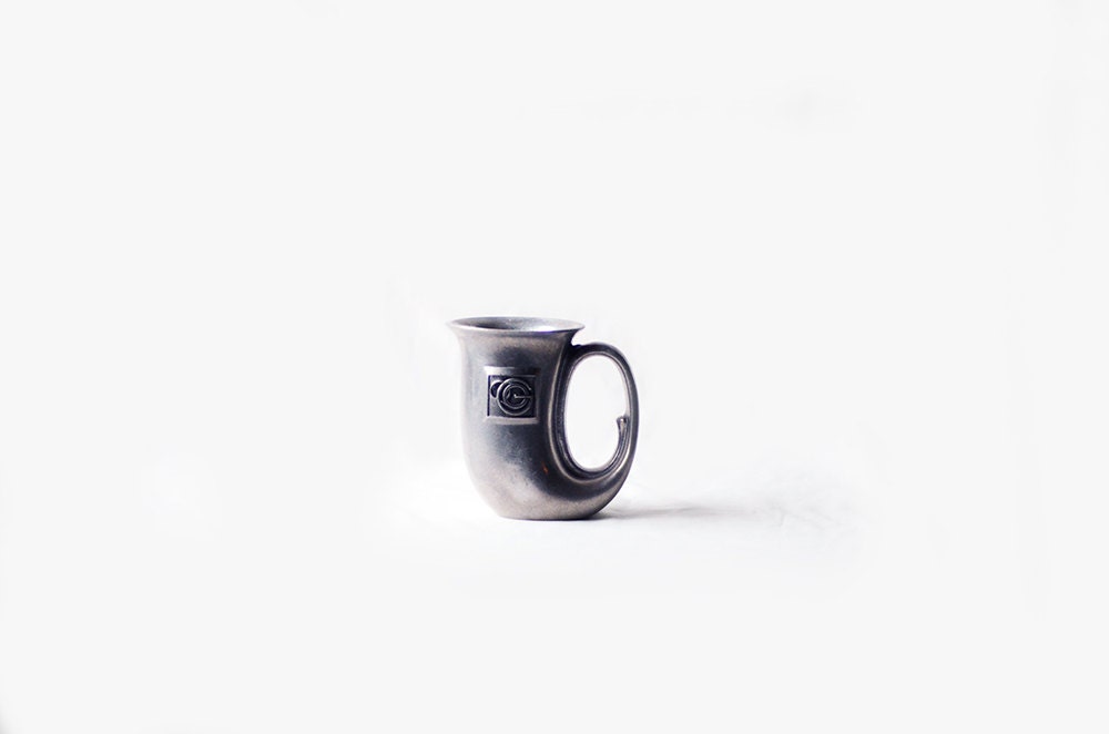 Vintage Metal Horn Mug, Wilton Armetale
