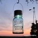1 Mason Jar Light Hanging Solar Mason Jar Lantern, Blue Ball Jar, Garden Lighting, Upcycled Gift for Gardeners, Outdoor Hanging Lights