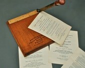 Vintage Guillotine Photographic Trimming Board