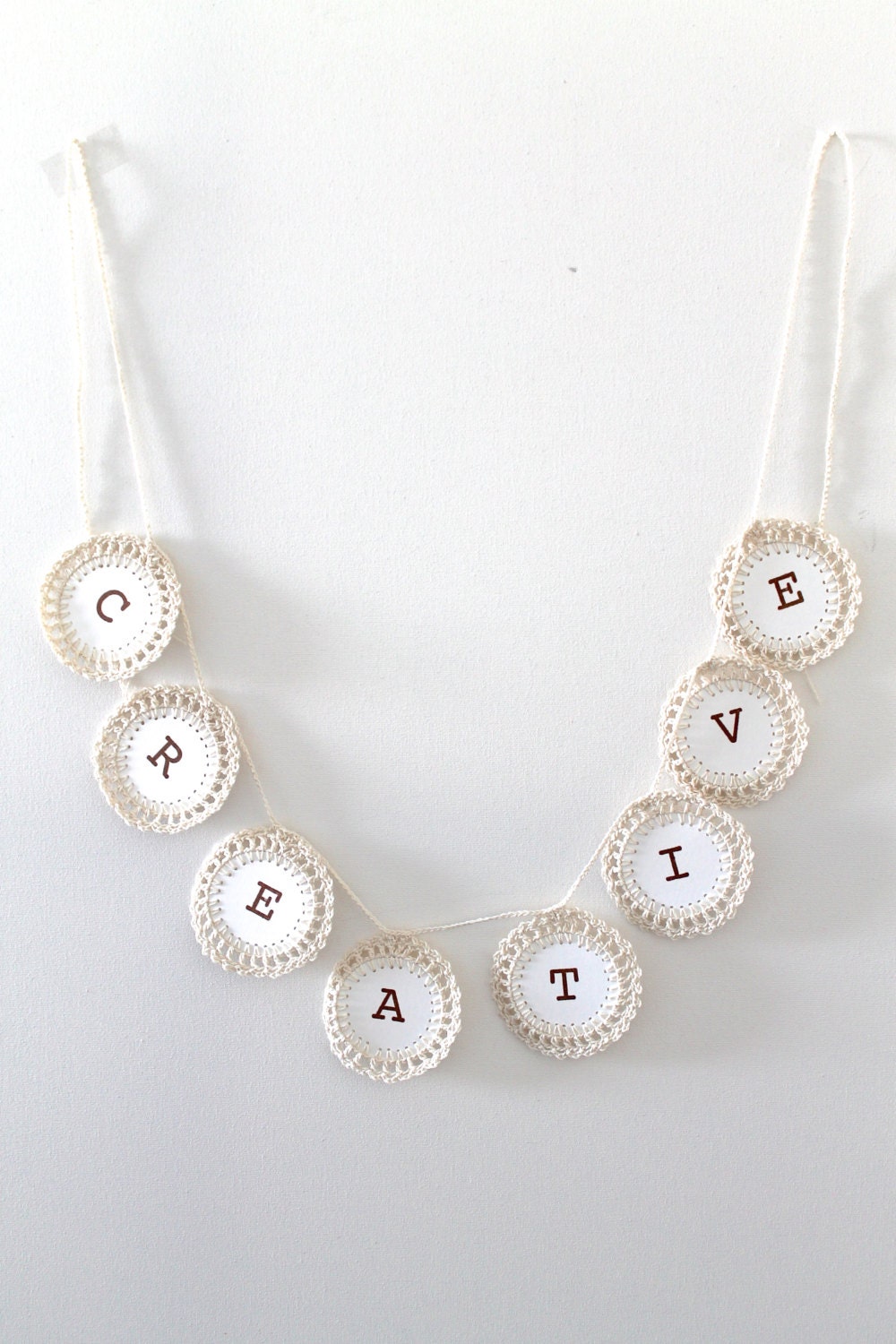 CREATIVE Crochet Garland Banner Home Decorating Wall Decor