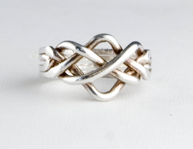 Intricate Overlap Sterling Silver Ring