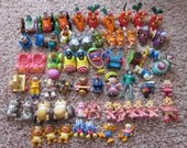 CLEARANCE - Destash - 60 Vintage 80s Toy Figures Rejects - Damaged