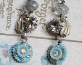 Remember Me - assemblage earrings