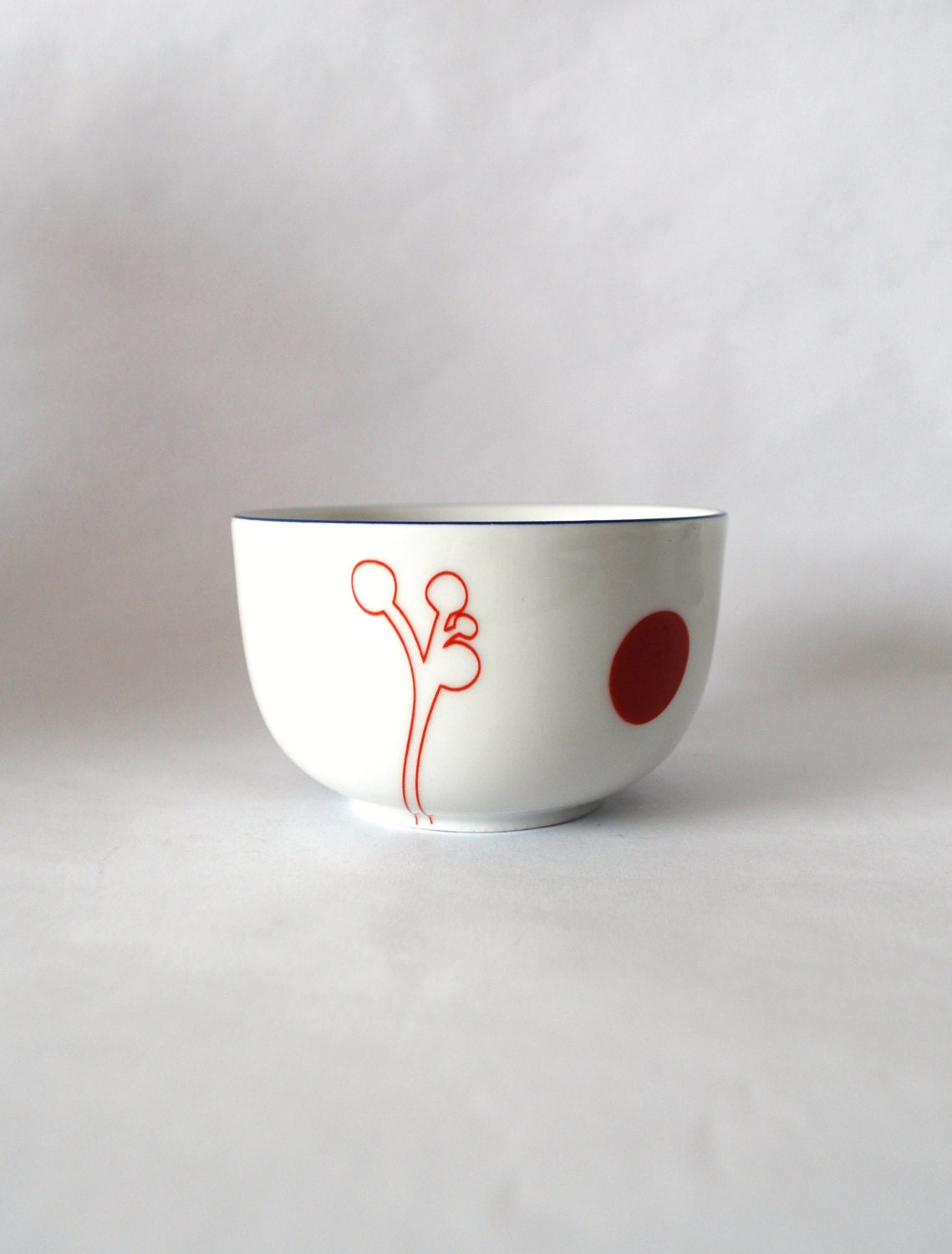 Vintage sugar bowl with owl