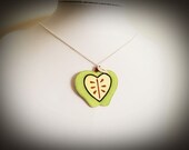 Apple necklace Kitsch Apple Necklace Shrink Plastic Necklace Kitsch Necklace