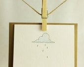 Handmade I'm Sorry Card - A Little Rain Must Fall