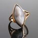 Antique 10K Gold Lady Cameo Ring -  Victorian Edwardian Carved Shell Size 4 Fine Jewelry / Ostby & Barton